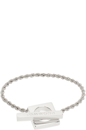 Silver Square Rope Bracelet