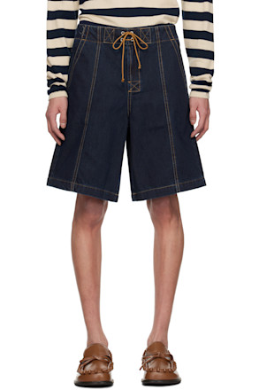 Navy Lewis Denim Shorts