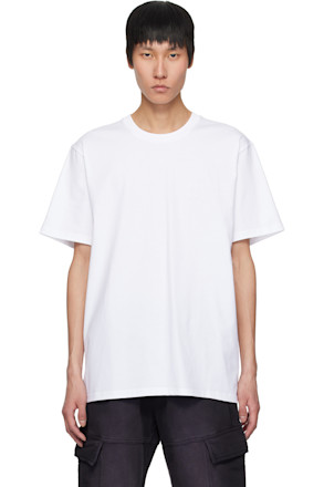 White Embroidered Logo T-shirt