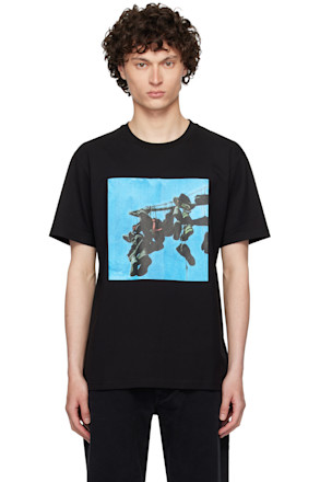 Black Sneaker Print T-shirt