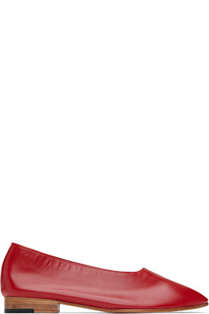 Red Glove Ballerina Flats