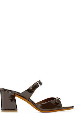 Brown Una Heeled Sandals