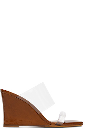Brown Olympia Wedge Heeled Sandals