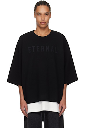 Black 'Eternal' Knit Sweater