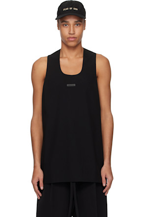 Black Oxford Tank Top