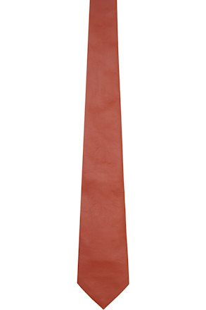 Brown Smooth Lambskin Tie