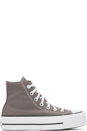Taupe Chuck Taylor All Star Lift Platform High Top Sneakers