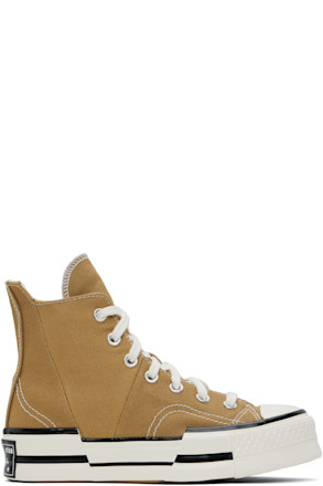 Tan Chuck 70 Plus High Top Sneakers