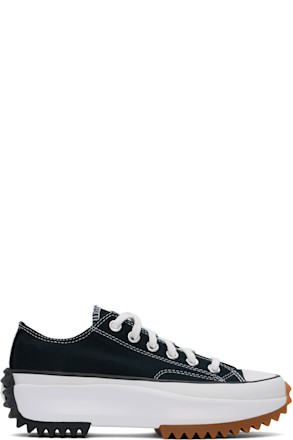 Black Run Star Hike Canvas Platform Sneakers