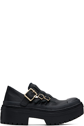 Black Chuck Taylor All Star Mary Jane Platform Sneakers