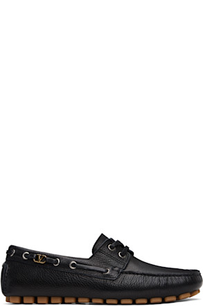 Black Driver Fastaway Buffalo Loafers