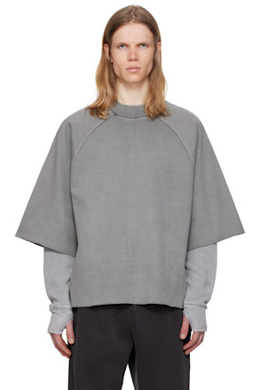 Gray Raglan Box T-shirt
