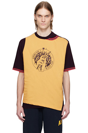 Black & Yellow Front Layered T-shirt