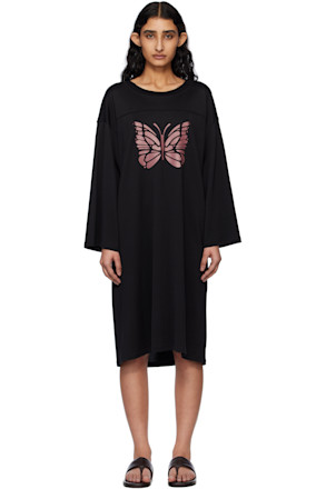 Black Hockey Midi Dress