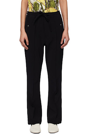 Black Piping Cowboy Trousers