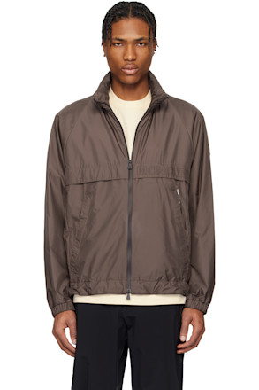 Brown Negara Packable Hooded Jacket