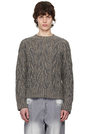 Taupe Plait Sweater