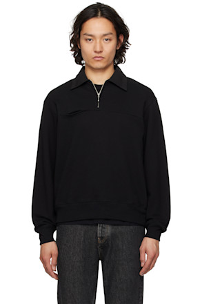 Black Anderson Quarter Zip Sweatshirt