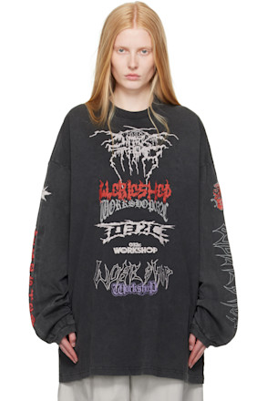 Gray Telepresence Oversized T-shirt