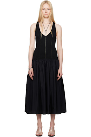 Black Siena Midi Dress