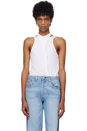 White Twintank Tank Top