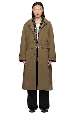 Khaki Museum Sunday Trench Coat