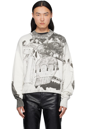 Off-White & Black 'The Ballroom Dance' Sweater