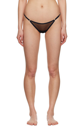 Black Jeanne Mini Thong