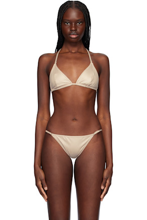 Taupe Mica Bikini Top