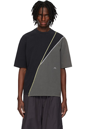 Gray Spliced T-shirt