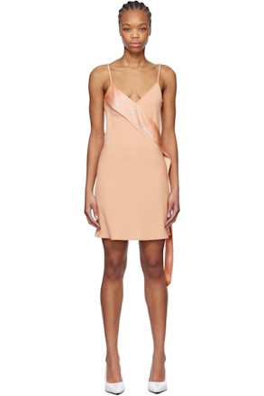 Pink Satin Band Minidress