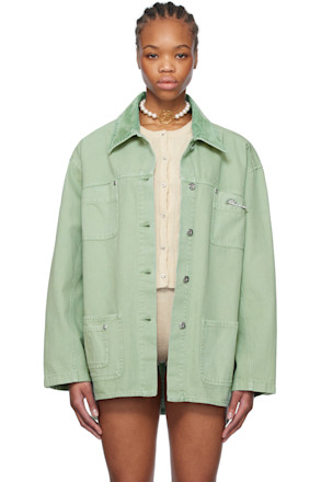 Green Rhinestone Logo Jacket