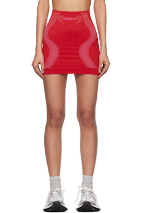 SSENSE Exclusive Red Sport Miniskirt