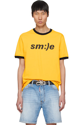 Yellow 'Smile' 70's T-shirt