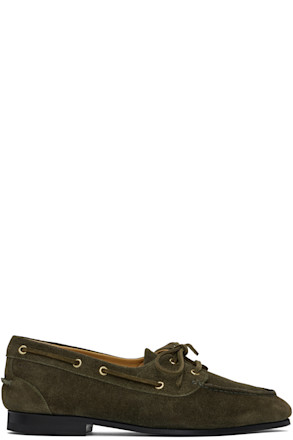 Khaki Plume Boat Shoes