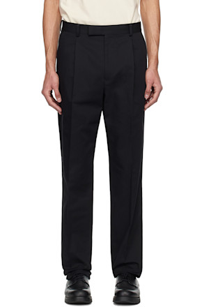Black Pleated Trousers