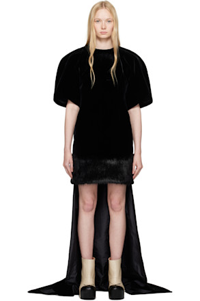 Black Enya Evening Minidress