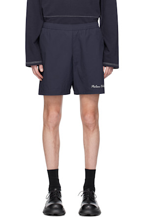Navy Global Tennis Shorts