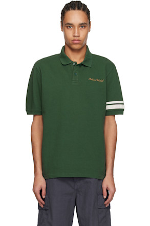 Green 'Global' Pique Polo