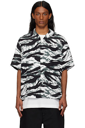 Black & White Tiger Camouflage Shirt
