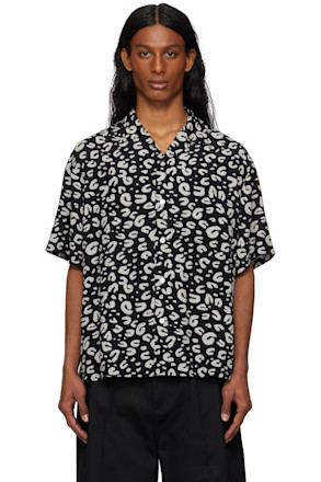Black & Gray Leopard Shirt
