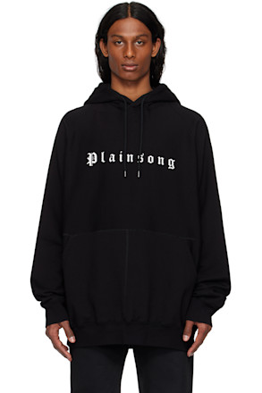 Black Oversized 'Plainsong' Hoodie