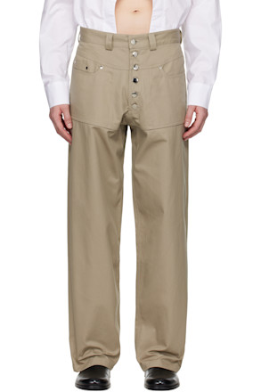 Beige Arun Trousers