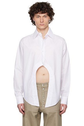 SSENSE Exclusive White Geir Shirt