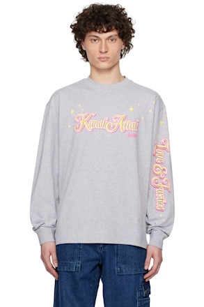 Gray 'Kanak Attak' Long Sleeve T-shirt