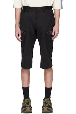 Black & Brown Inex Snap Shorts