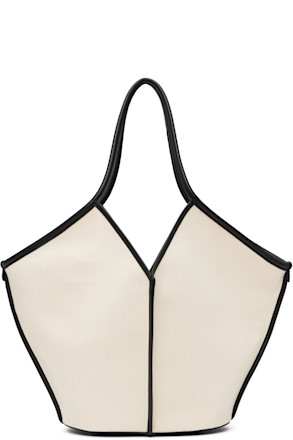 Beige & Black Calella Tote