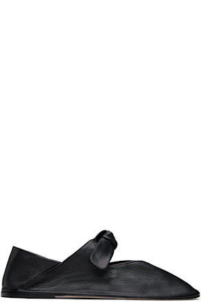 Black Llasada Supple Shiny Ballerina Flats