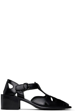 Black Floretta Heels