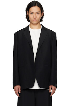 Black Buttonless Blazer